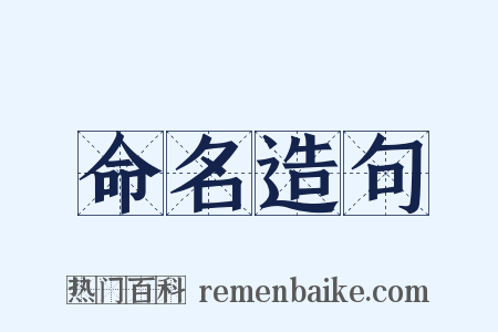 命名造句是什么意思的图片